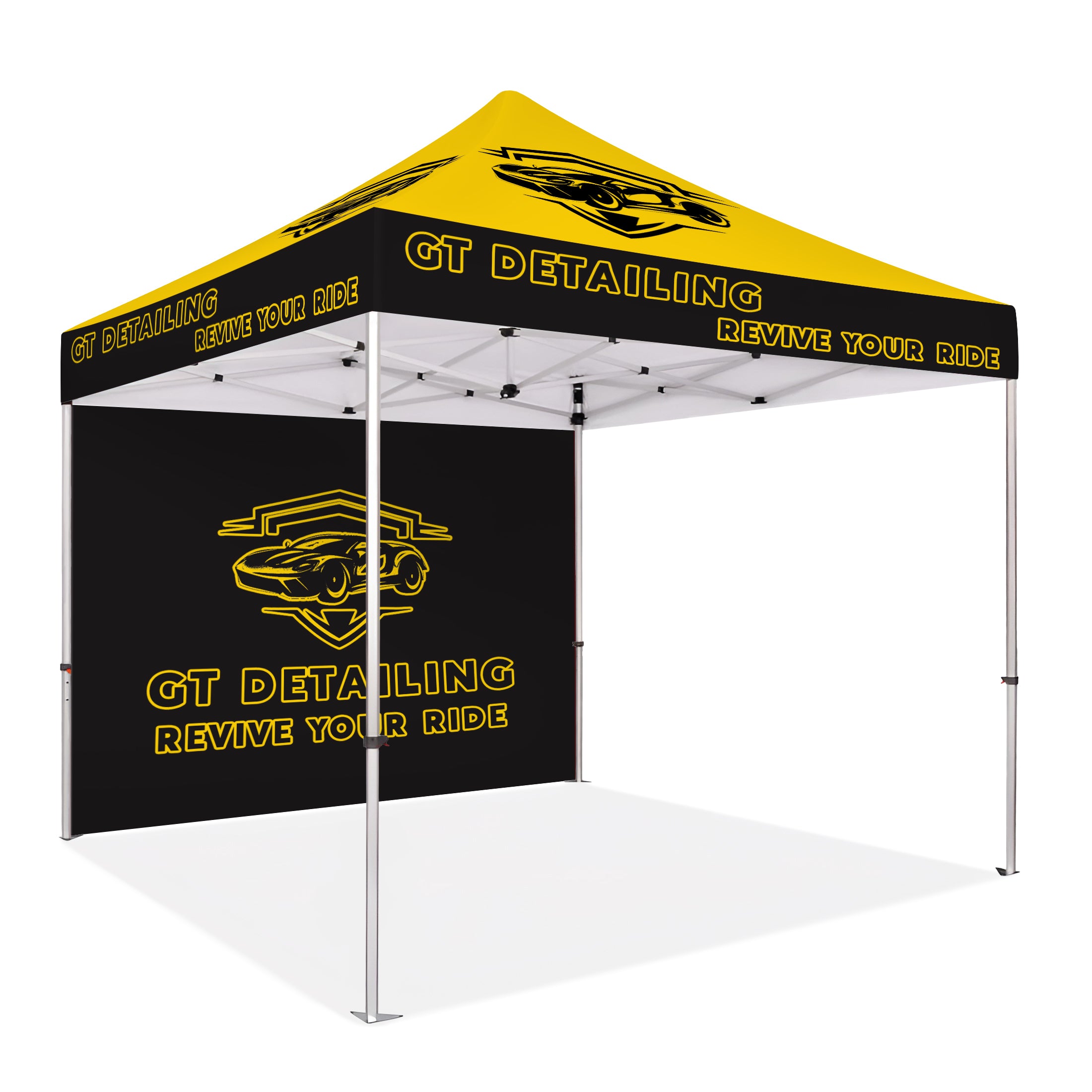 Custom Canopy Tent 10x10 with Back Wall